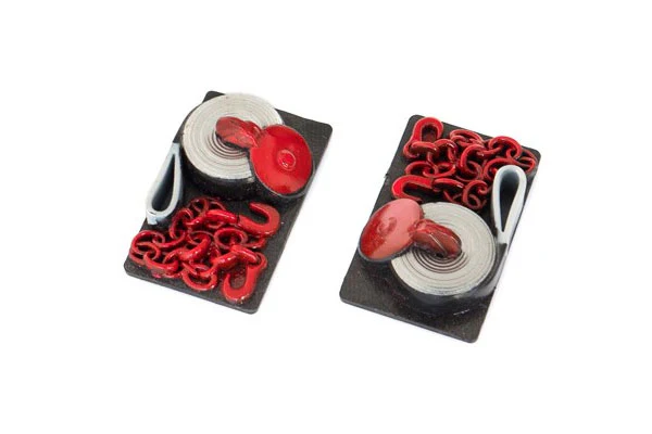 VERRICELLI DECORATIVI 1:10 - 2 PEZZI - ROSSO