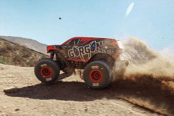 GORGON GROM BRUSHED 4X4 - RTR MONSTER TRUCK 1:16 - ROSSO - Image 16