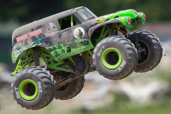 MINI LMT 4X4 BRUSHED - GRAVE DIGGER - RTR MONSTER TRUCK 1:18 - Image 8
