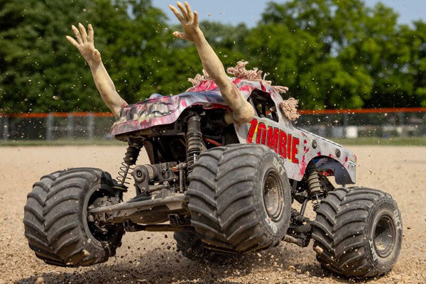 MINI LMT 4X4 BRUSHED - ZOMBIE - RTR MONSTER TRUCK 1:18 - ROSSO - Image 15