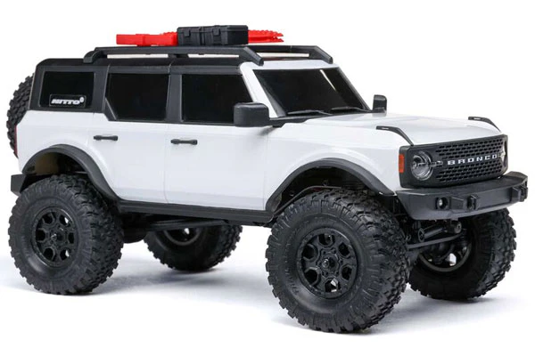 SCX24 FORD BRONCO 4X4 BRUSHED + BATTERIA E CARICABATTERIA - RTR SCALER 1:24 - BIANCO - Image 4