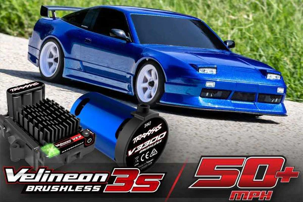 4-TEC 2.0 DRIFT NISSAN 240SX VX3 BRUSHLESS  - RTR ON-ROAD 1:10 - BLU - Image 12
