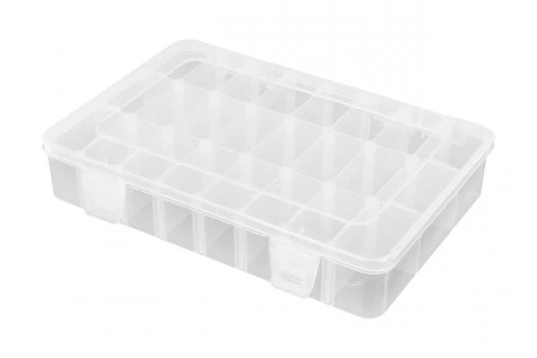 CASSETTA MINUTERIA 24 SCOMPARTI VARIABILI - 202 x 137 x 40 mm