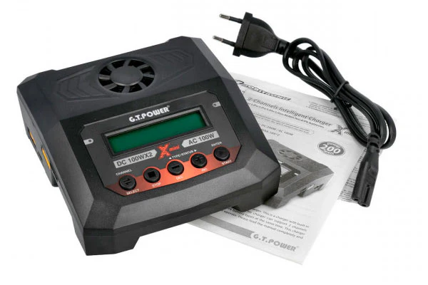 GTPOWER AC 100W X2 MINI - LIPO 1/4S NIMH 1/8S [LI-XX / NI-XX / PB] - Image 4