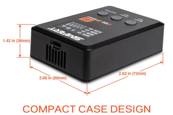 S100 SMART CHARGER 1X100W - CON  ALIMENTATORE GAN 65W - 1-6A - LIPO [LI-XX] 1/4S - Image 2
