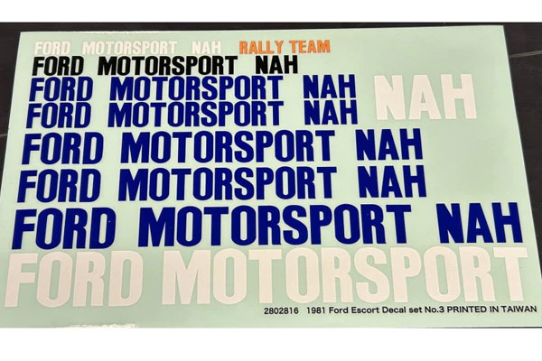 CARROZZERIA FORD ESCORT RS 1800 TRASPARENTE CON DECALS RTHM - RALLY LEGENDS - Image 7