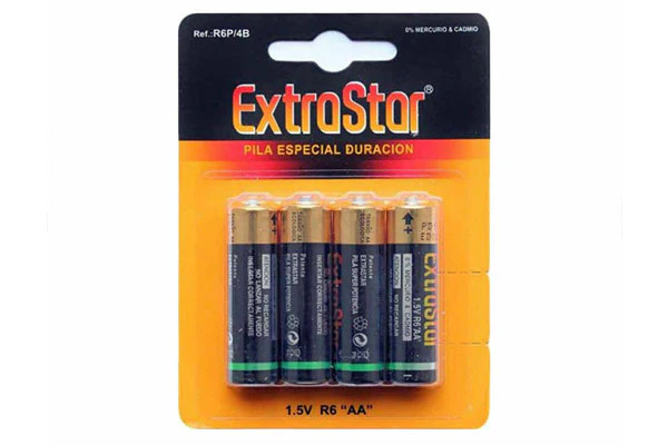 BATTERIE ALCALINE STILO AA - 1,5V - 4 PEZZI