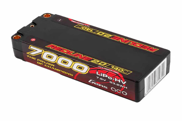 REDLINE 2.0 MID SIZE BATTERIA LIPO 2S HV 7.6V-7000-140C - Image 3