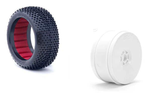 TRENO GOMME AKA I-BEAM CON CERCHIO ED INSERTO DA INCOLLARE - 1:8 - SOFT LONGWEAR