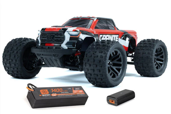 GRANITE GROM MEGA 380 - RTR MONSTER TRUCK 1:18 - ROSSO