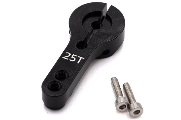 SQUADRETTA ALLUMINIO 25 DENTI - NERO