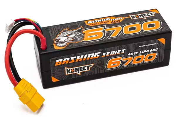 BASHING SERIES BATTERIA LIPO 4S 14,8V 6700MAH 60C [XT-90]