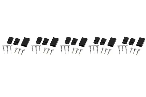 CONNETTORE JR/HITEC MASCHIO/FEMMINA - 5 PEZZI
