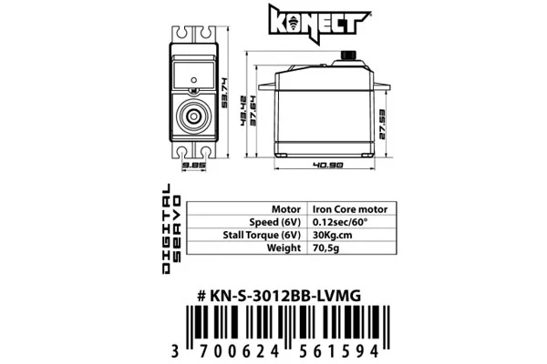 KN-S 3012BB LV MG -DIGITAL - 30 KG - 0,12S [6V] - Image 3