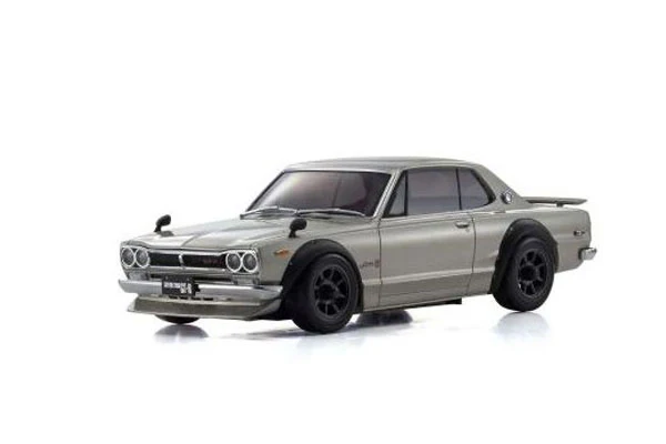 AUTOSCALE MINI-Z NISSAN SKYLINE 2000 GTR SILVER - 94MM (L) (MA-020-N)