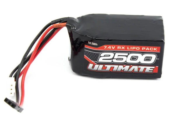 BATTERIA RETTANGOLARE LIPO 2S 7,4V 2500MAH - RX