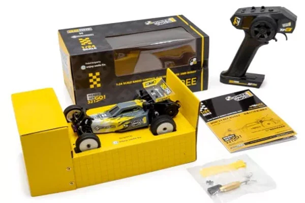M24 BEE 2WD - RTR BUGGY - 1:24 - GIALLO/GRIGIO - Image 9