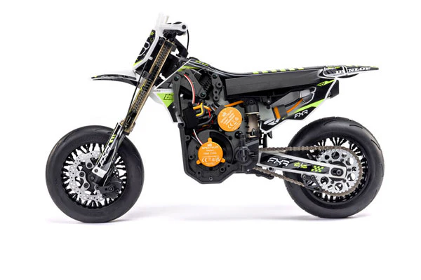 PROMOTO SM FXR SUPERMOTO + BATTERIA E CARICABATTERIA - RTR MOTO 1:4 BIANCO - Image 5