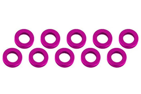 RASAMENTO M3 x 6 x 1 mm ALLUMINIO - 10 PEZZI - ROSA