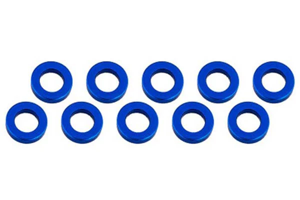 RASAMENTO M3 x 6 x 2 mm ALLUMINIO - 10 PEZZI - BLU