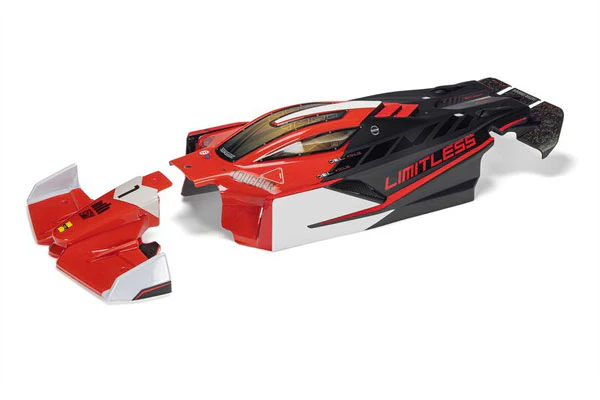 CARROZZERIA LIMITLESS VERNICIATA NERO/ROSSO + DECALS - ARA-2802