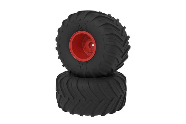 PNEUMATICI dBOOTS CHEVRON MT INCOLLATI SU CERCHI ROSSI - ARA-2534