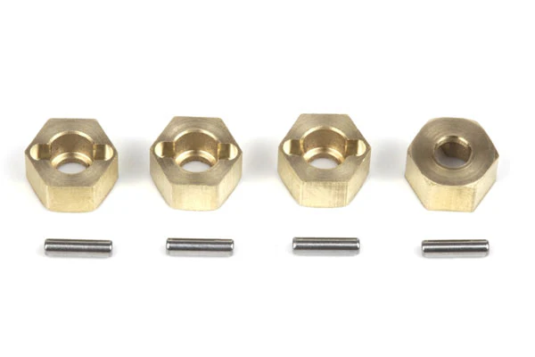 SET TRASCINATORI RUOTA ESAGONALI 7MM IN OTTONE - HP161153