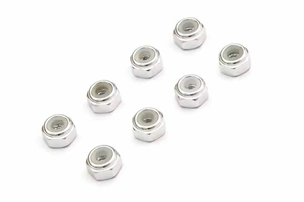 DADI RUOTA AUTOBLOCCANTI M2 ALLUMINIO - SILVER - MZW128S