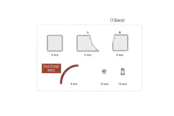 MINI-Z CARPET TRACK 50 SET ANGOLO GRANDE (12 PZ.) - 87213B - Image 2