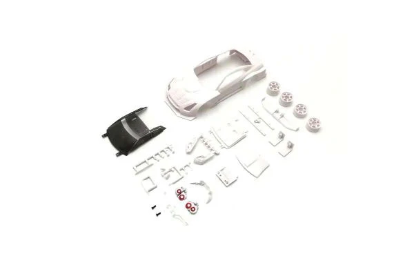 CARROZZERIA NISSAN GT-R GT500 2008 MINI-Z + CERCHI 2WD NON VERNICIATA 94MM (L) (MR-03N-RM) - MZN219