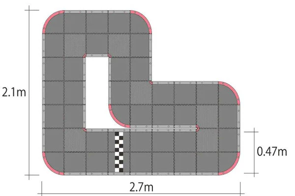 MINI-Z GRAND PRIX CIRCUIT 30 URETANO (48PZ - 30X30) - 87033B - Image 2