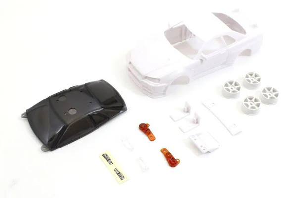 CARROZZERIA NISSAN SKYLINE GT-R R34 NON VERNICIATA 94MM (L) (MR-03N-RM) - MZN206