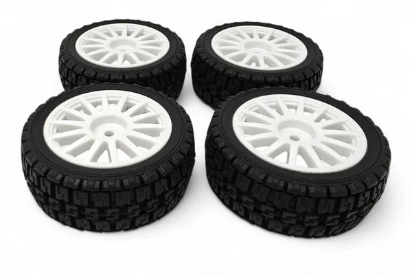 GOMME DA RALLY INCOLLATE SU CERCHIO BIANCO - MX-P103003 - Image 2
