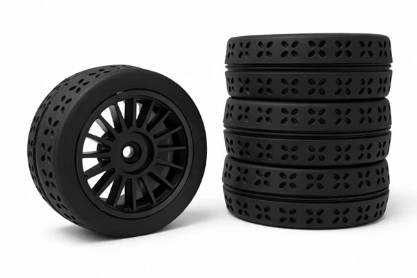 GOMME DA STRADA INCOLLATE SU CERCHIO NERO - MX-P103004B
