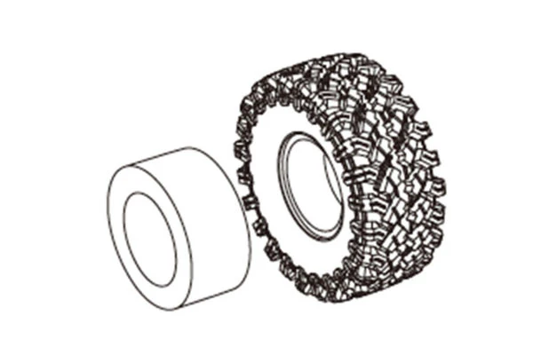 SET DI INSERTI IN SCHIUMA PER PNEUMATICI - MX-PT2022-1