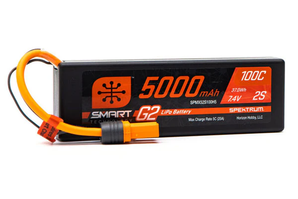 BATTERIA LIPO 2S1P SMART G2 7,4V 5000MAH 100C [IC5]