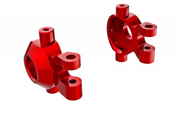 BLOCCHETTI STERZO DX+SX IN ALLUMINIO 6061-T6 ANODIZZATO - 9737-RED