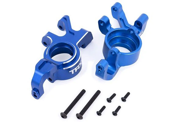BLOCCHETTI STERZO DX-SX IN ALLUMINIO - BLU - 7836-BLUE