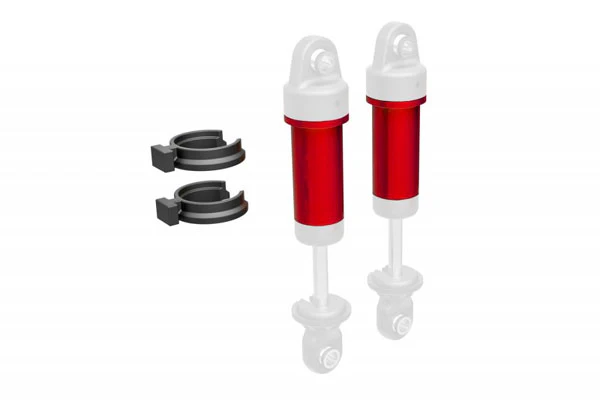 CORPI AMMORTIZZATORI GTM IN ALLUMINIO + SPESSORI - ROSSO - 9763-RED