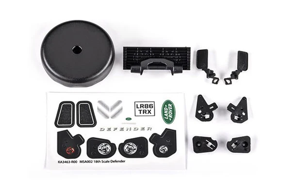 SET ACCESSORI E ADESIVI PER CARROZZERIA LAND ROVER DEFENDER 9712 - 9720
