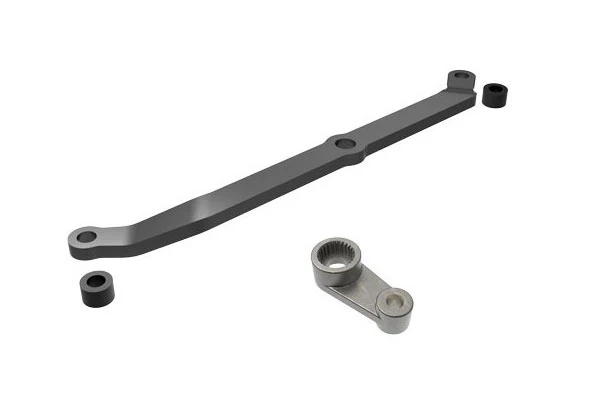 RINVIO STERZO IN ALLUMINIO 6061-T6 ANODIZZATO + SQUADRETTA - 9748-GRAY