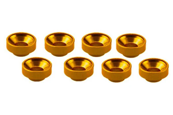 RONDELLA SERVOCOMANDO M3 ALLUMINIO - 8 PEZZI - ARANCIONE