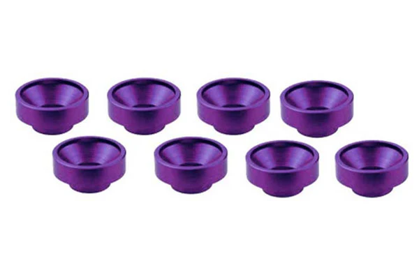 RONDELLA SERVOCOMANDO M3 ALLUMINIO - 8 PEZZI - VIOLA