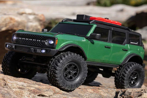 SCX24 FORD BRONCO 4X4 BRUSHED + BATTERIA E CARICABATTERIA - RTR SCALER 1:24 - VERDE - Image 11