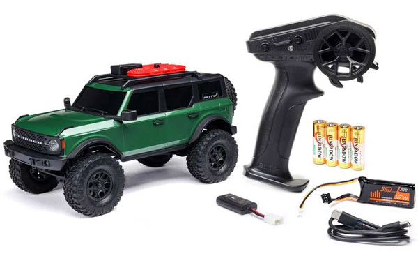 SCX24 FORD BRONCO 4X4 BRUSHED + BATTERIA E CARICABATTERIA - RTR SCALER 1:24 - VERDE - Image 8