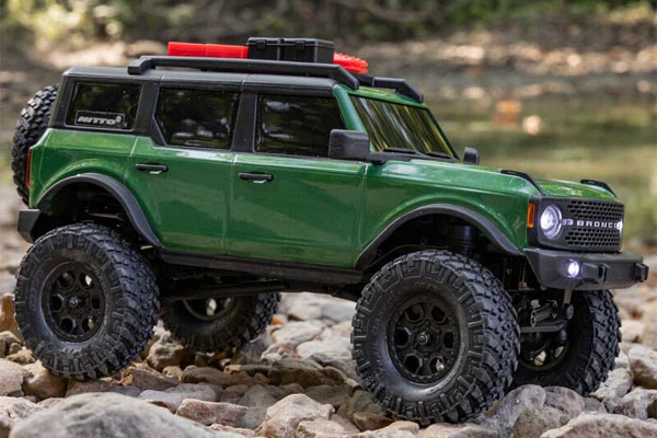 SCX24 FORD BRONCO 4X4 BRUSHED + BATTERIA E CARICABATTERIA - RTR SCALER 1:24 - VERDE - Image 9