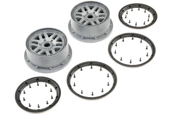 SET CERCHI 1/5 ANT/POST 4.75 CON BEADLOCK GRIGIO - LOS45022