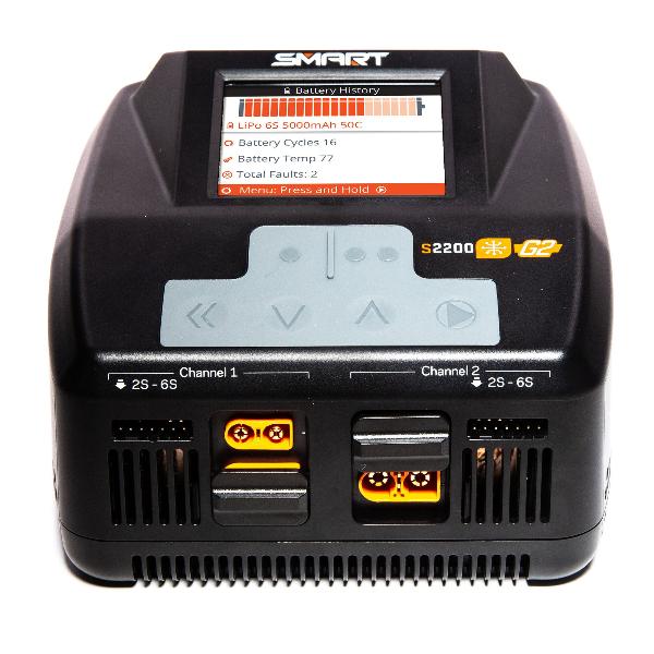 S2200 G2 SMART CHARGER - AC 2x200W 0.1-20.0A - LIPO 2/6S NIMH 1/16S [LI-XX / NI-XX] - Image 3
