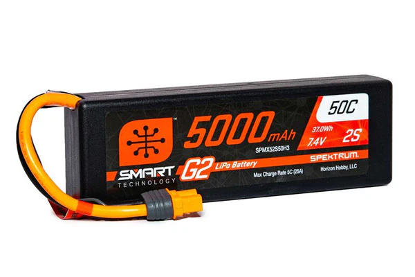BATTERIA LIPO 2S SMART G2 7,4V 5000MAH 50C [IC3]