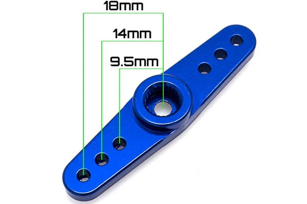 SQUADRETTA ALLUMINIO DOPPIO BRACCIO 25 DENTI - BLU - Image 2
